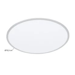 Lindby LED-loftlampe Narima, 4.000 K, Ø 100 cm, sølv
