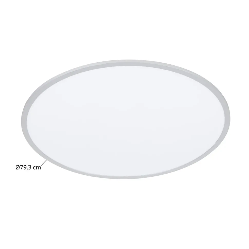 Lindby LED-loftlampe Narima, 4.000 K, Ø 100 cm, sølv