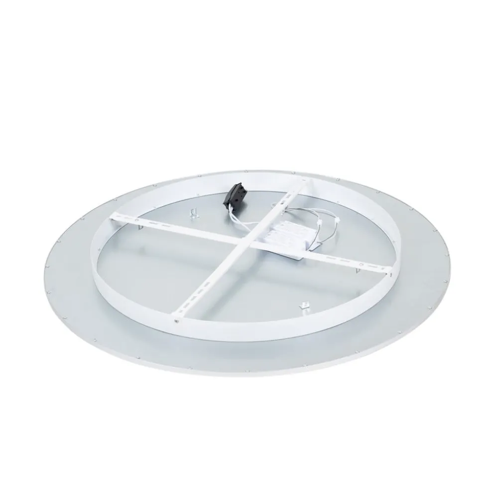 Lindby LED-loftlampe Narima, 4.000 K, Ø 100 cm, sølv