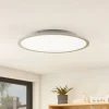 Lindby LED-loftlampe Narima, 4.000 K, Ø 50 cm, sølv