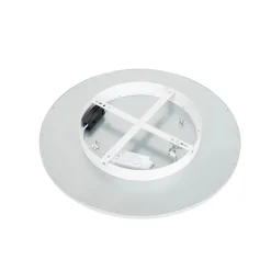 Lindby LED-loftlampe Narima, 4.000 K, Ø 50 cm, sølv