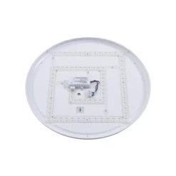 Lindby LED-loftlampe Orbi, 48 cm, blå/hvid, plast