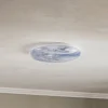 Lindby LED-loftlampe Orbi, 38 cm, blå/hvid, plast