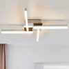 Lindby LED-loftlampe Patrik, 59 cm, 4 lyskilder, krom, IP44