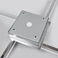 Lindby LED-loftlampe Patrik, 59 cm, 4 lyskilder, krom, IP44
