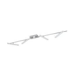 Lindby LED-loftlampe Pilou, 4 lyskilder, dæmpbar, krom
