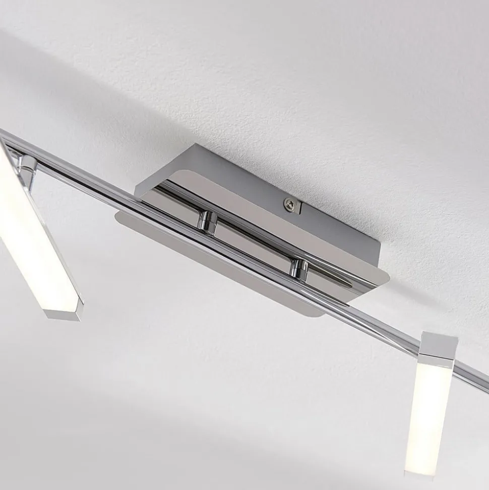 Lindby LED-loftlampe Pilou, 6 lyskilder, dæmpbar, krom