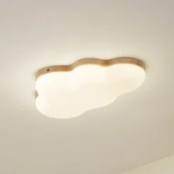 Lindby LED-loftlampe Pilvi, plast, sky, 50 cm