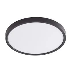 Lindby LED-loftlampe Pravin, Ø 23 cm, CCT, sort