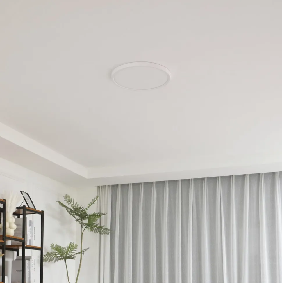 Lindby LED-loftlampe Pravin, Ø 40 cm, CCT, hvid
