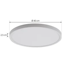 Lindby LED-loftlampe Pravin, Ø 40 cm, CCT, hvid