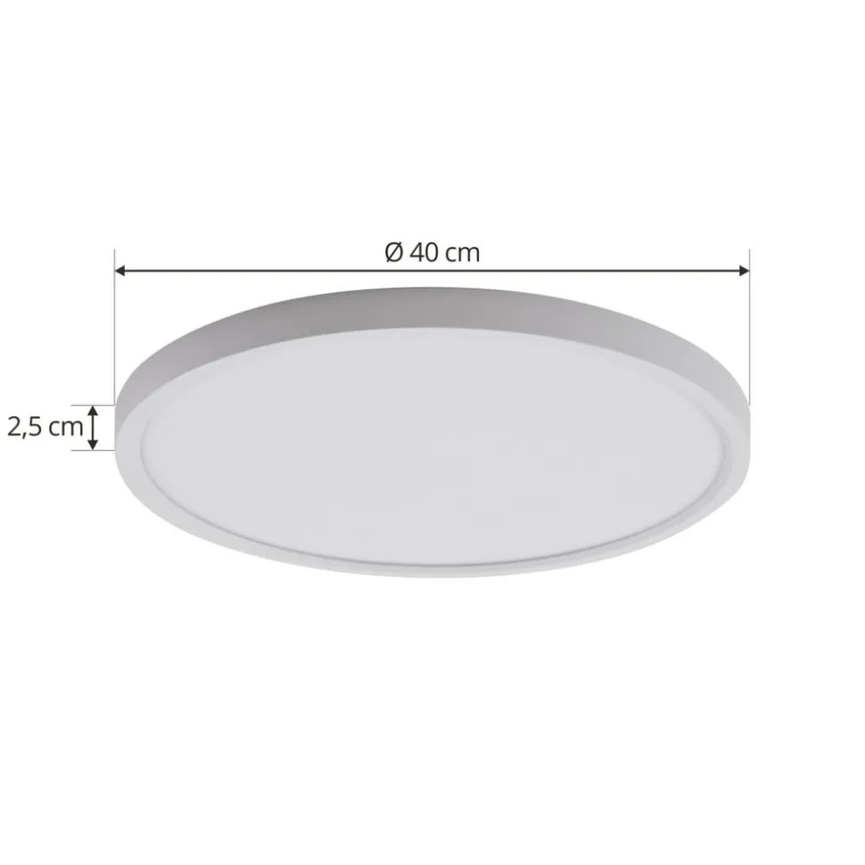 Lindby LED-loftlampe Pravin, Ø 40 cm, CCT, hvid