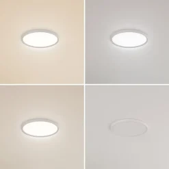 Lindby LED-loftlampe Pravin, Ø 40 cm, CCT, hvid