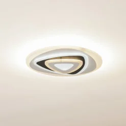 Lindby LED-loftlampe Rebeka, Ø 50 cm, CCT, fjernbetjening