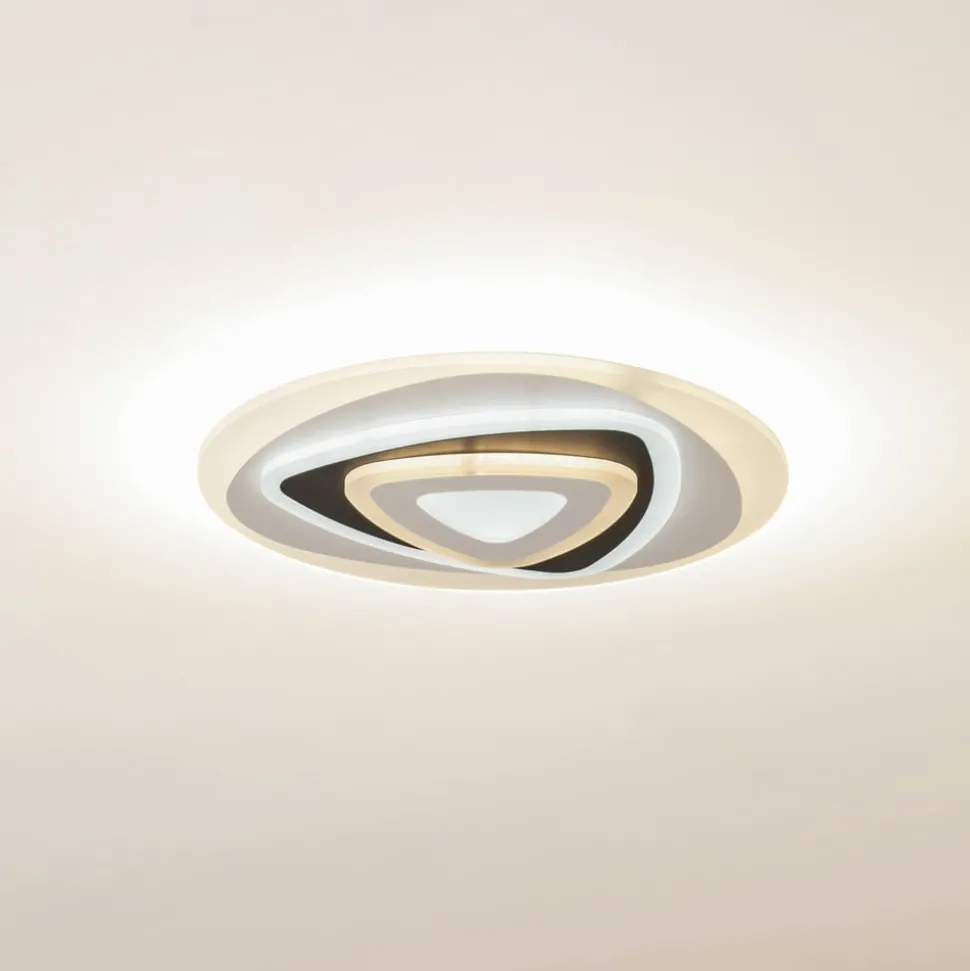 Lindby LED-loftlampe Rebeka, Ø 50 cm, CCT, fjernbetjening