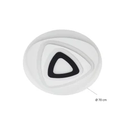 Lindby LED-loftlampe Rebeka, Ø 70 cm, CCT, fjernbetjening