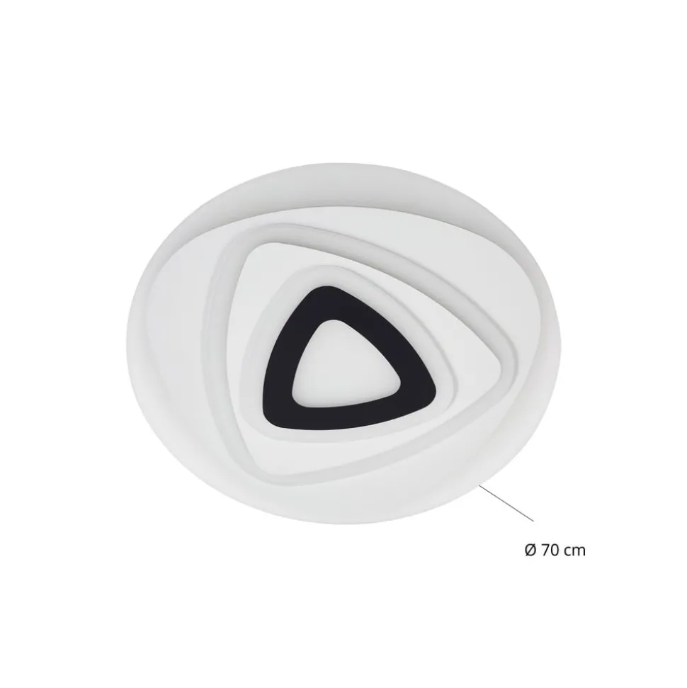 Lindby LED-loftlampe Rebeka, Ø 70 cm, CCT, fjernbetjening