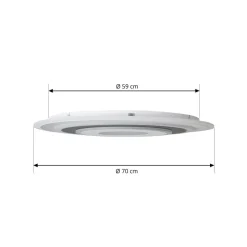 Lindby LED-loftlampe Rebeka, rund, Ø 70 cm, CCT, dæmpbar