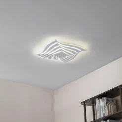 Lindby LED-loftlampe Rebeka, 47x47cm, CCT, fjernbetjening