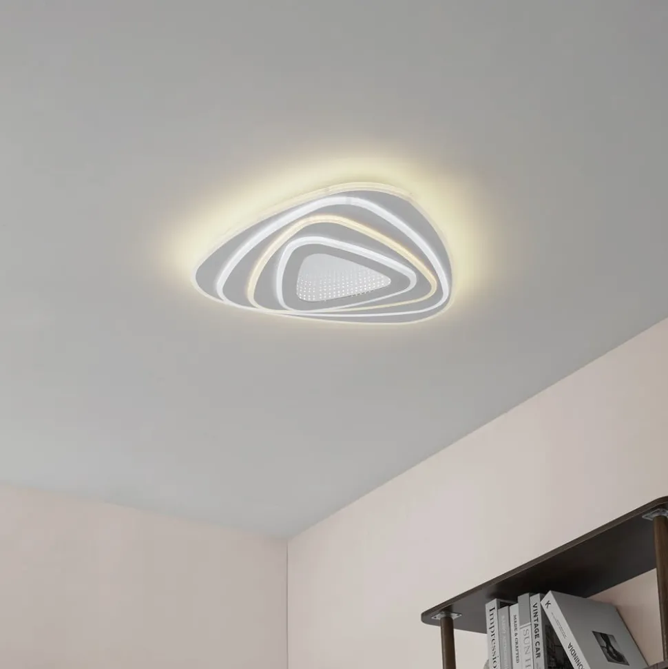 Lindby LED-loftlampe Rebeka, 48x49cm, CCT, fjernbetjening