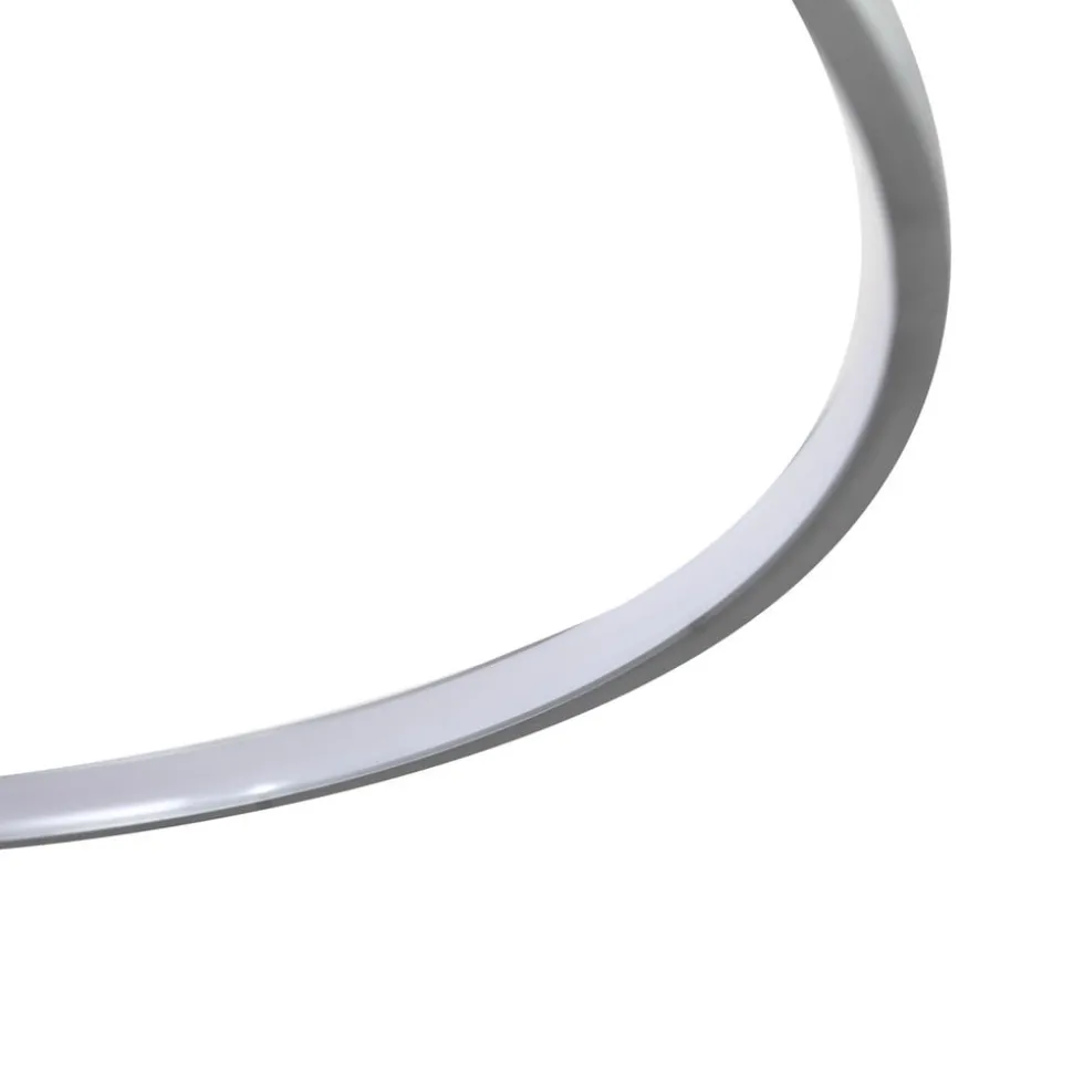 Lindby LED-loftlampe Riley, aluminiumsfarvet, metal, dæmpbar