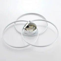 Lindby LED-loftlampe Riley, hvid, metal, 80 cm, dæmpbar