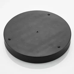 Lindby LED-loftlampe Simera, Ø 50 cm, sort, metal