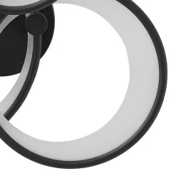 Lindby LED-loftlampe Sorma, sort, CCT, dæmpbar