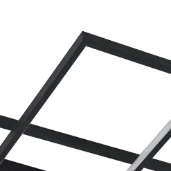 Lindby LED-loftlampe Tetson, sort, metal, dæmpbar
