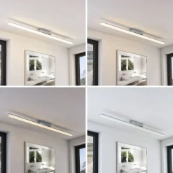 Lindby LED-loftlampe til badeværelset Levke, 116 cm, dæmpbar, IP44