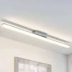 Lindby LED-loftlampe til badeværelset Levke, 100 cm, dæmpbar, IP44