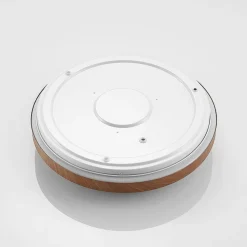 Lindby LED-loftlampe Vaako, Ø 41 cm, metal, trælook