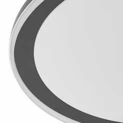 Lindby LED-loftlampe Verdan, sort, metal, dæmpbar, CCT