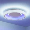 Lindby LED-loftlampe Wikani, hvid, RGB, CCT, dæmpbar