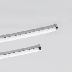 Lindby LED-loftlampe Yael, kromfarvet, metal, 67 cm lang