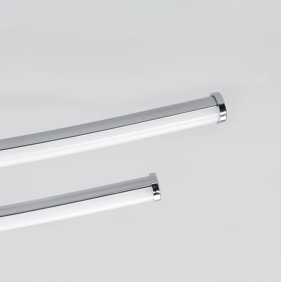Lindby LED-loftlampe Yael, kromfarvet, metal, 67 cm lang