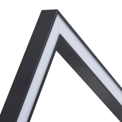 Lindby LED-loftlampe Yulla, 34 cm, sort, sensor