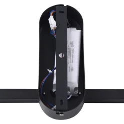 Lindby LED-loftlampe Yulla, 34 cm, sort, sensor