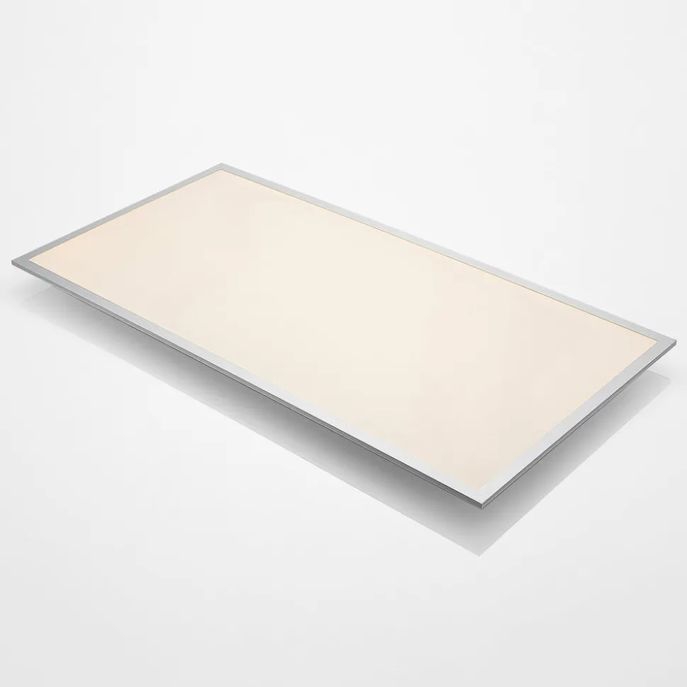 Lindby LED-loftlampe Zento, 120 cm, sølv, 4.000 K