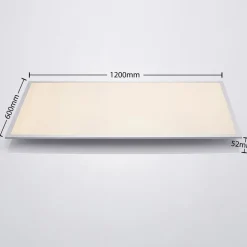 Lindby LED-loftlampe Zento, 120 cm, sølv, 4.000 K