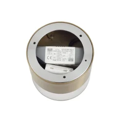 Lindby LED-loftslampe Dalila, guld, Ø 10 cm, aluminium