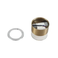 Lindby LED-loftslampe Dalila, guld, Ø 10 cm, aluminium