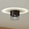 Lindby LED-loftslampe Dalila, sort, Ø 10 cm, aluminium
