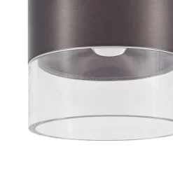 Lindby LED-loftslampe Dalila, sort, Ø 10 cm, aluminium