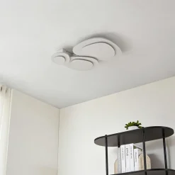 Lindby LED-loftslampe Delar, 60 x 60 cm, CCT, dæmpbar