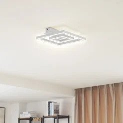 Lindby LED-loftslampe Madamo, hvid, 30 cm, 3000K