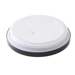 Lindby LED-loftslampe Medon Ø 29 cm sort plast IP44