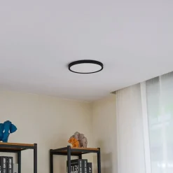 Lindby LED-loftslampe Pravin, Ø 23 cm, 3.000 K, sort