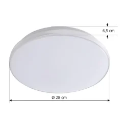 Lindby LED-loftslampe Silvryn krom/hvid plast 3000K