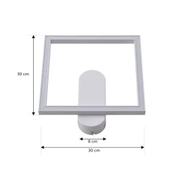 Lindby LED-loftslampe Yulla, hvid